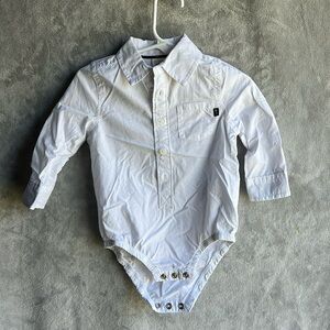 Baby B’gosh white button up onesie